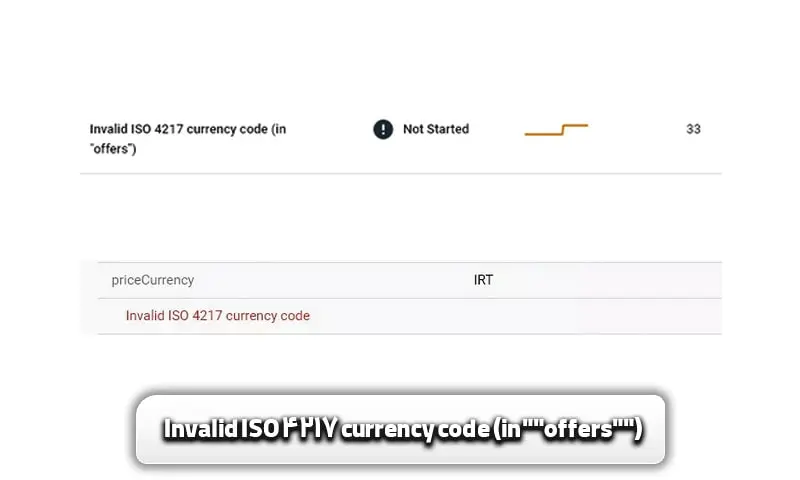 Invalid ISO 4217 currency code (in offers)