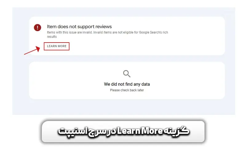 آموزش Review snippets در سرچ کنسول + تصویر 8 آموزش Review snippets در سرچ کنسول