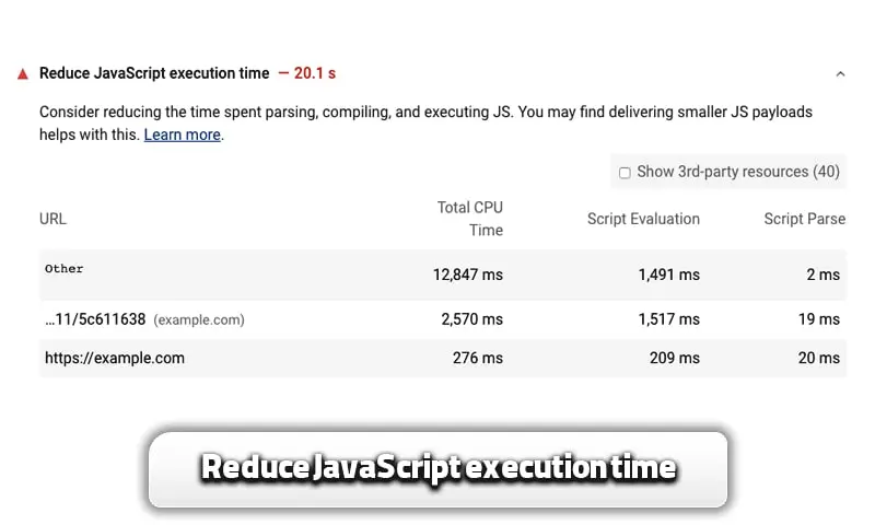 آشنایی با Reduce JavaScript execution time