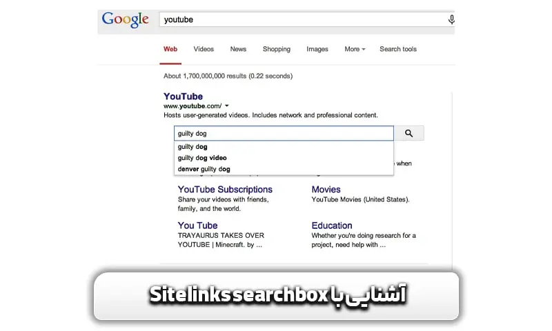 آشنایی با Sitelinks searchbox