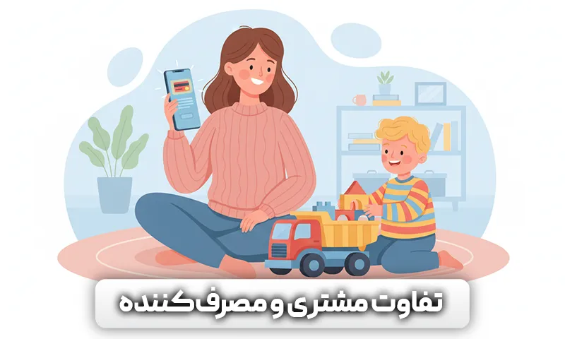 تفاوت مشتری و مصرف کننده نهایی کالا